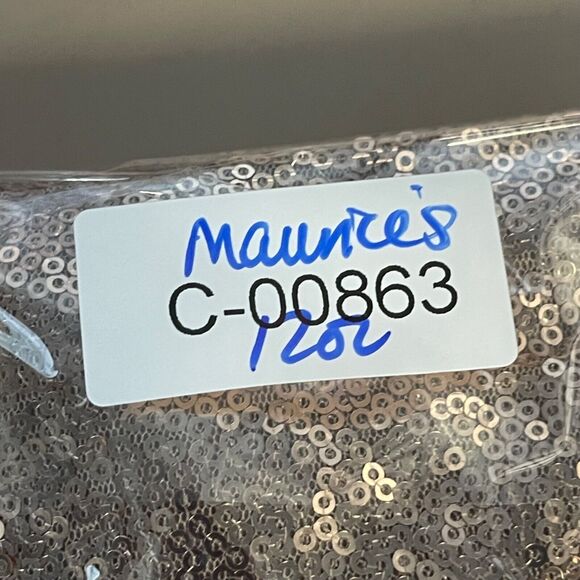 Maurices Cardigan Jacket Women Small Copper Sequin Draped Open Front Half Sleeve - Picture 8 of 8